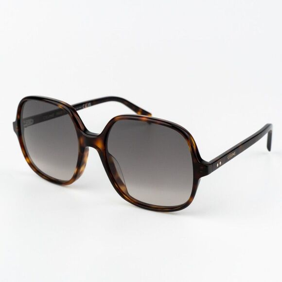 NEW Celine CL40244U 52F CELINE THIN Havana Gradient Women Geometric Sunglasses - Picture 1 of 10